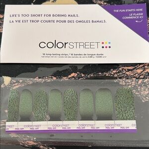 Color Street Green Snakeskin Shimmer Nail Strips- Serpent’s Spell BUNDLE & SAVE!